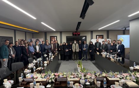 دیدار آقای حسن ظفری (مدیرعامل هلدینگ ایجاد محیط) با آقای سید نشاط مرتضوی (مدیرعامل شرکت تجهیز محیط) و کارکنان شرکت در یکشنبه ۵ اسفند ۱۴۰۳